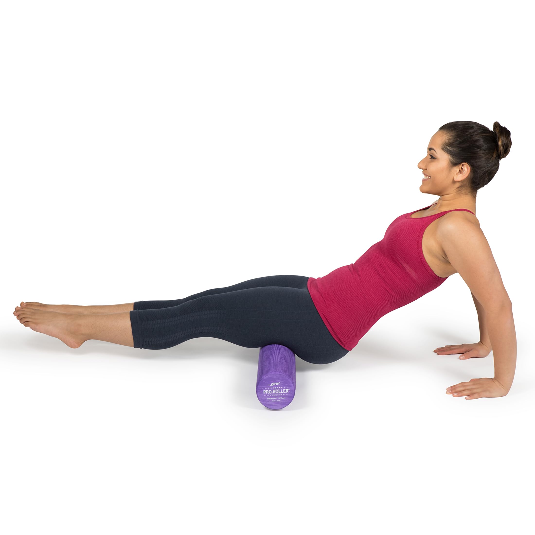 Optp Pro-Roller 36 X 4 Foam Roller - Standard Density - For Massage, Stretching, Fitness, Yoga And Pilates Exercise