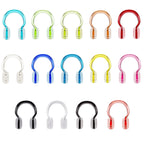 Hurdilen Swimming Nose Clip, Swim Nose Clip With Waterproof Silica Gel For Kids (Age 7+) And Adults,14 Packs,Multi-Color (Pure C