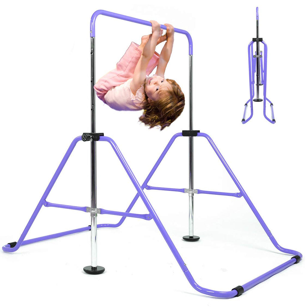 Watbkhe Kids Gymnastics Bar Gymnastic Equipment For Home Adjustable Height Gymnastic Training Bar Gymnastic Stuff For 3-7 Years 