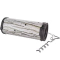American Hunter 30 Lb Swine Log Feeder | Hunting Versatile Durable Rolling Camo Hog Game Feeder With Auger Ground Screw