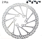 Besnin Bike Rotor 2 Pcs Bike Brake Rotors 203Mm With 12 Bolts For Mountain Bike Road Bike Mtb Bmx, Cycling Bicycle Disc Brake Ro