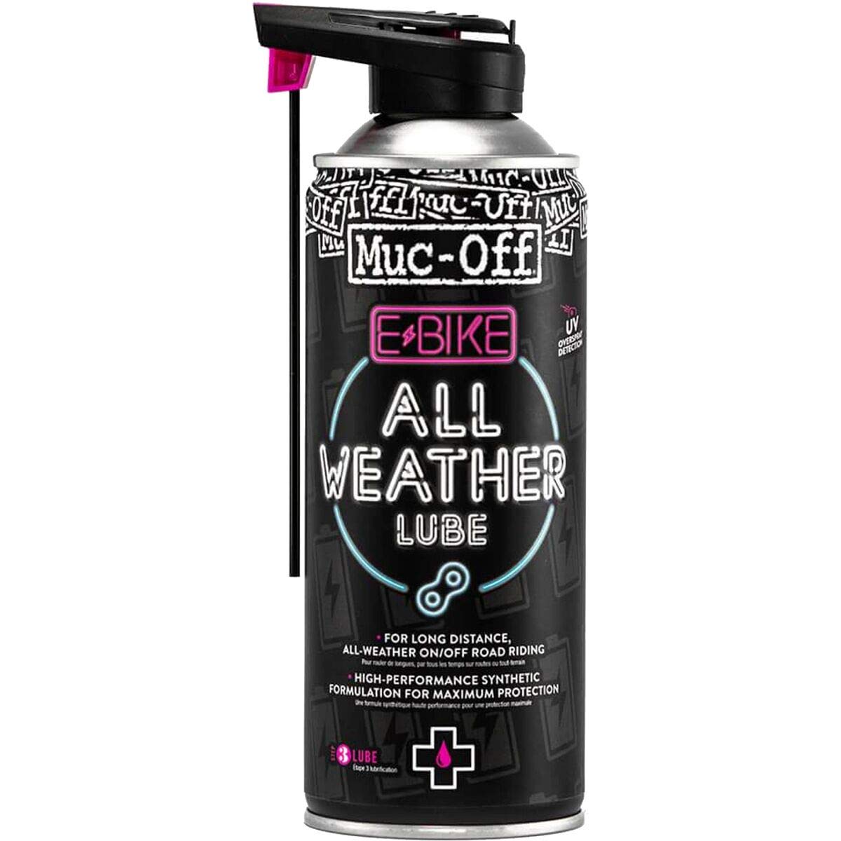 Muc-Off Ebike All-Weather Chain Lube, 8.5 Fl Oz - Bike Lube, Bike Chain Oil, Chain Wax For Dry Weather Conditions - Bike Lubrica