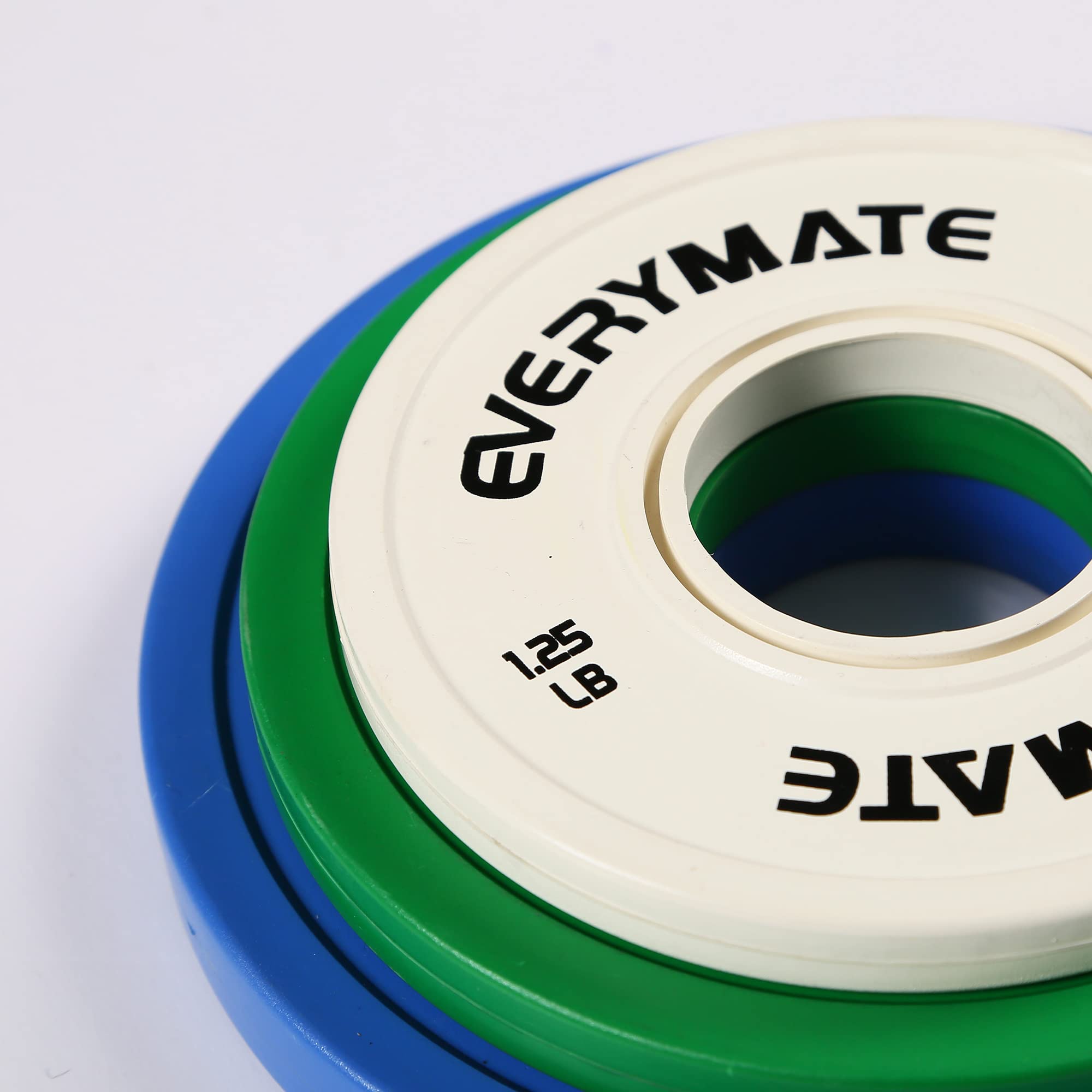 Everymate Change Weight Plates 1.25Lb 2.5Lb 5Lb Fractional Plate Olympic Bumper Plates For Cross Training And Olympic Weightlift