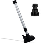 Five Oceans Inboard Motor Muff, Universal Inboard Motor Flusher, Black Pvc Marine Grade Round Cup Muff, Telescoping Shaft Adjust