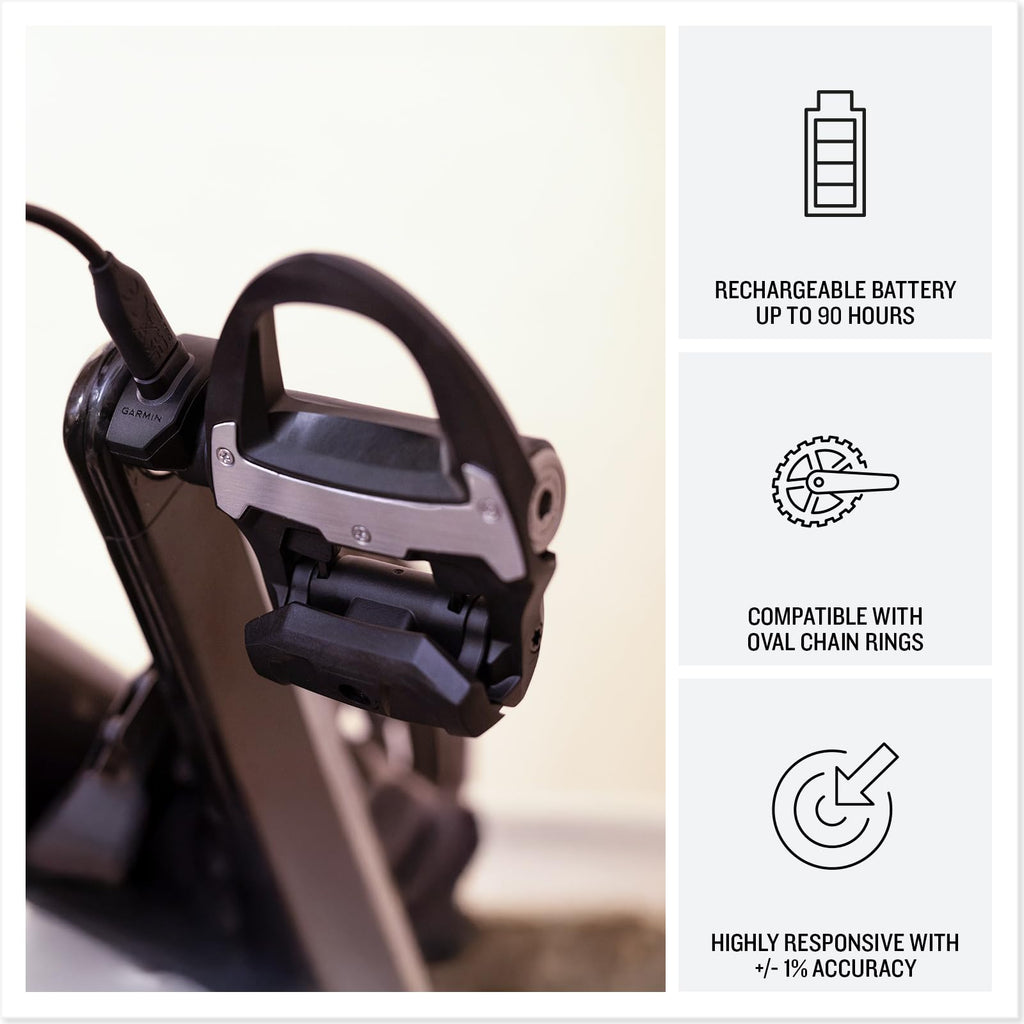 Garmin Rally RS/XC210, Dual-Sensing Power Meter Bundle Road and Off-Road Riding, Rechargeable, Easy-to-Transfer, with Cycling Dy