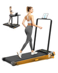 Walking Pad Treadmill, Walkwake 8% Incline Walking Pads, Compact Under Desk Treadmill For Home, 330Lb Capacity 2.5Hp Running Mac