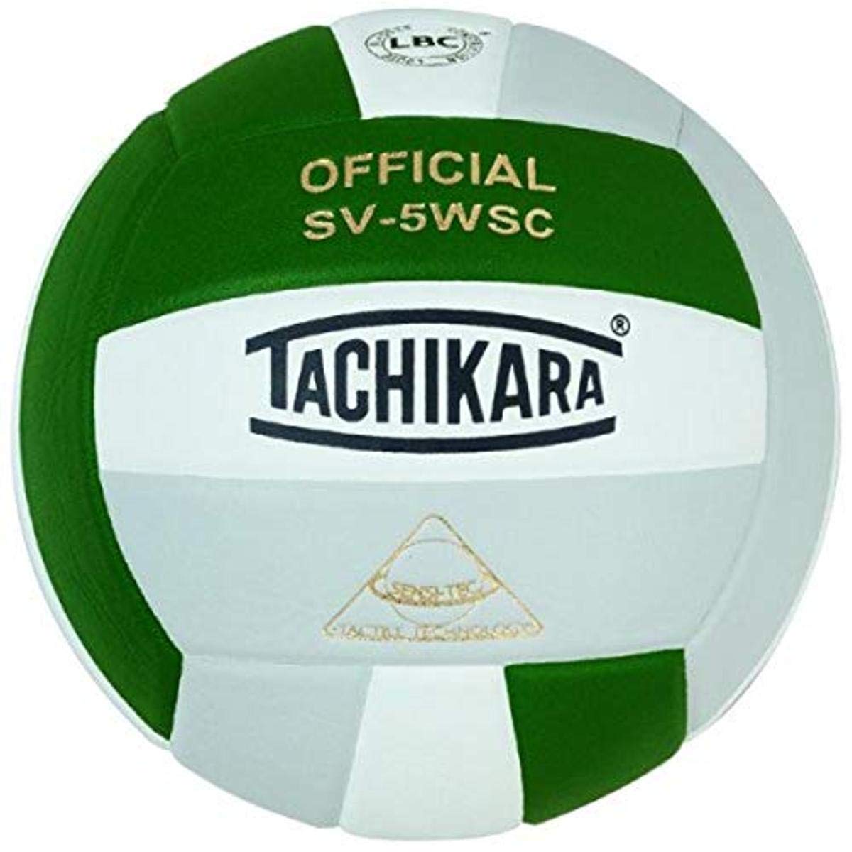 Tachikara Sv5Wsc Sensi-Tec Composite Volleyball (Green, Wht, Silver)