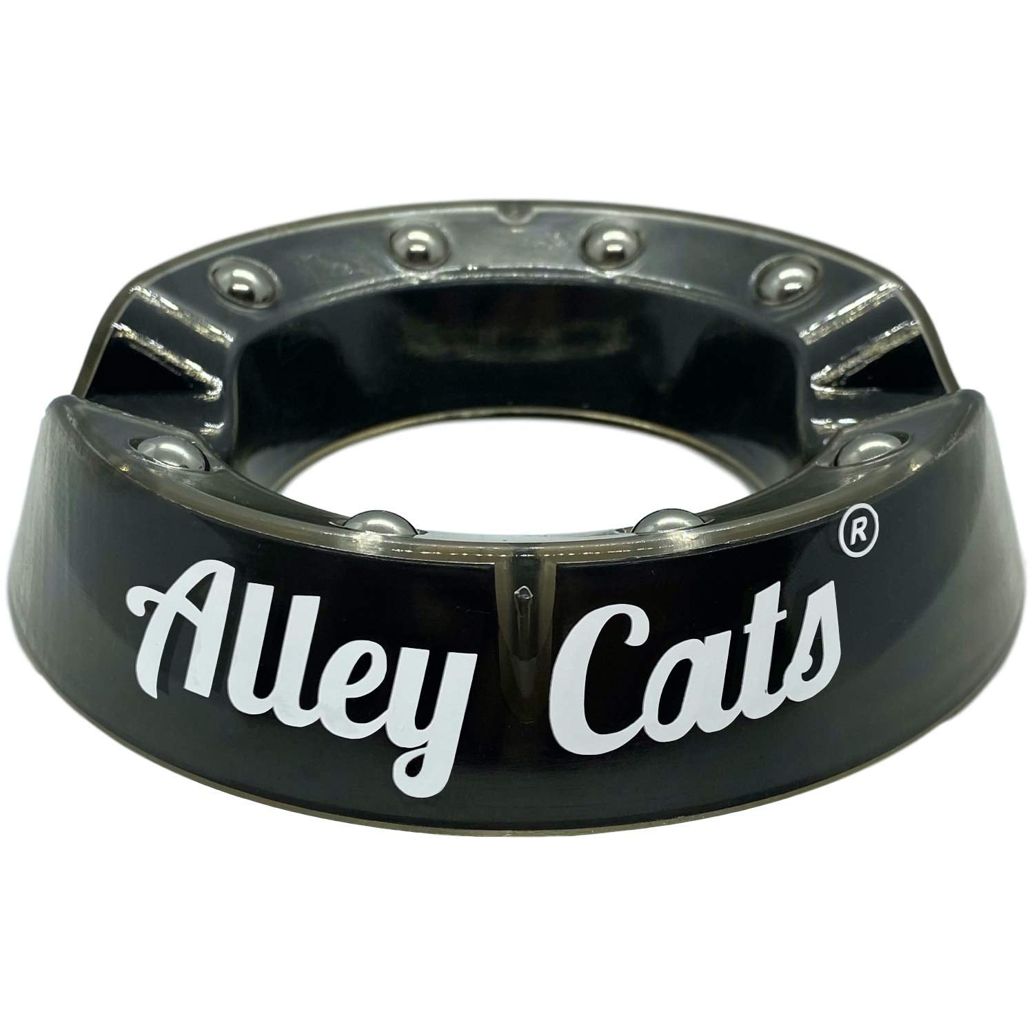 Alley Cats Bowling Ball Cup Stand With Ball Bearing Spinner Holder | Cleaner Mount For Bowling Balls & Accessories | Compatible 