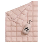 Zzlamb Packable & Lightweight Camping Blanket, Soft Travel Duck Down Throw 650 Fill Power, Compact Warm Down Lap Blanket For Cou