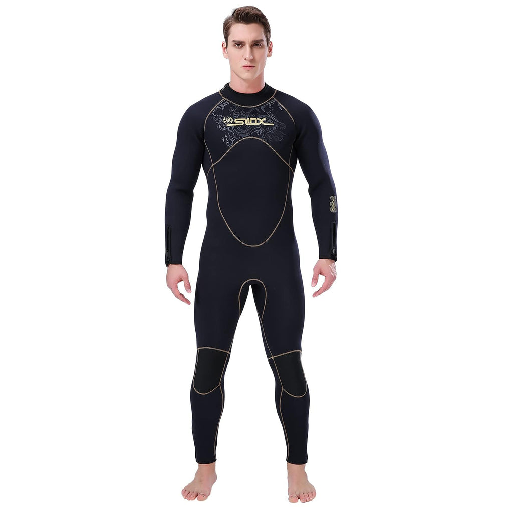 Dizokizo 5Mm Wetsuits For Men Neoprene Long Sleeve Full Diving Surfing Suit