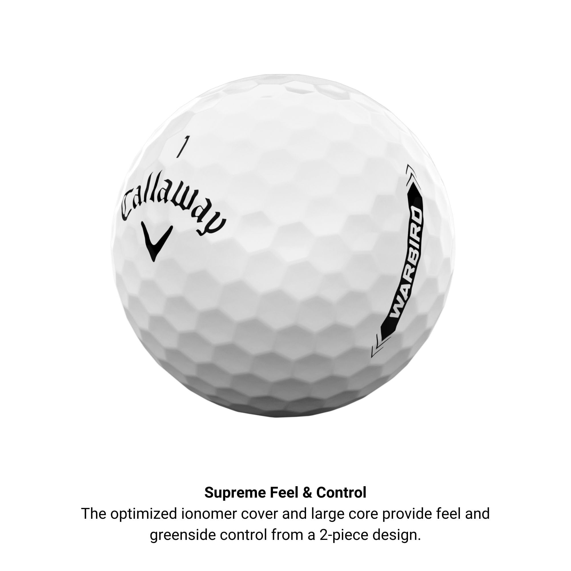 Callaway Warbird Golf Balls (2023 Version, White)