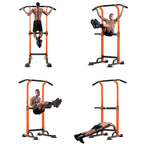 Sogespower Power Tower Dip Station Pull Up Bar For Home Gym Adjustable Height Strength Training Workout Equipment,Pull Up Bar St