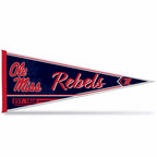 Rico Industries Ncaa Mississippi Rebels - Ole Miss Classic 12'' X 30'' Felt Wall D  Cor Pennant - Great For Home/Bed Room/Man Ca