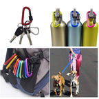 Onwon Aluminum Carabiner D-Ring Locking Key Security Camping Climbing Hiking Keychain (10 Pcs)