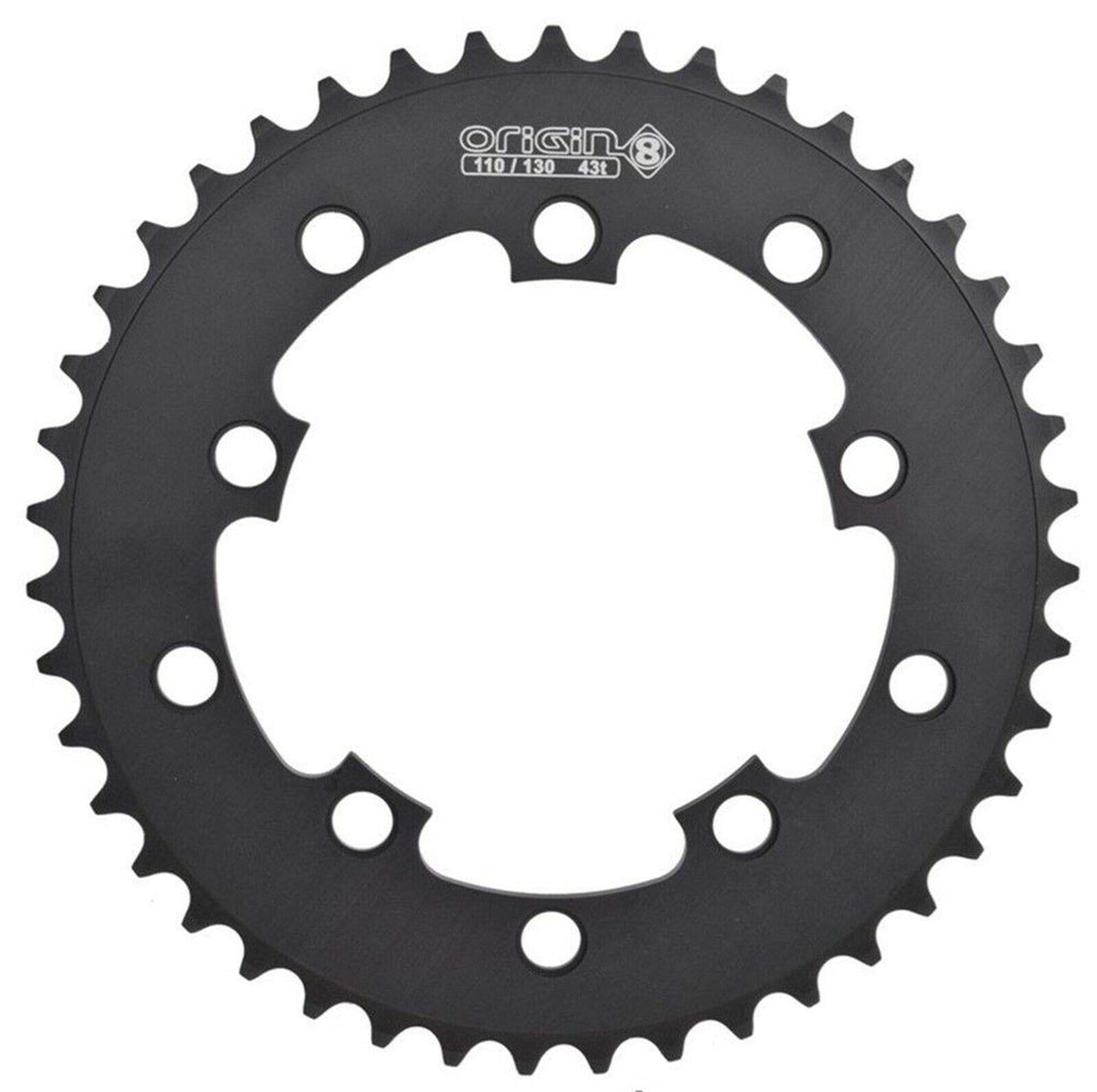 Origin8 Bmx/Singlespeed/Fixie Chainring, 43T, 110/130 Bcd, 3/32, Black