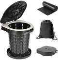 Upgrade Retractable Portable Toilet Camping Toilet Lightweight And Height Adjustable Folding Travel Toilet Portable Potty For Ad