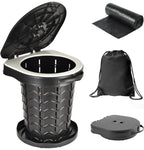 Upgrade Retractable Portable Toilet Camping Toilet Lightweight And Height Adjustable Folding Travel Toilet Portable Potty For Ad