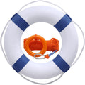 20 Inch Pool Safety Life Preserver Throw Ring Buoy- Swim Foam Rings for Swimming Pool Wall Decoration with 98.4FT Water Floating