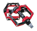 Black Red 528 Shanmashi Mountain Bike Mtb Pedals Aluminium Bicycle Bmx Flat Pedal With Removable Non-Slip Studs 9/16