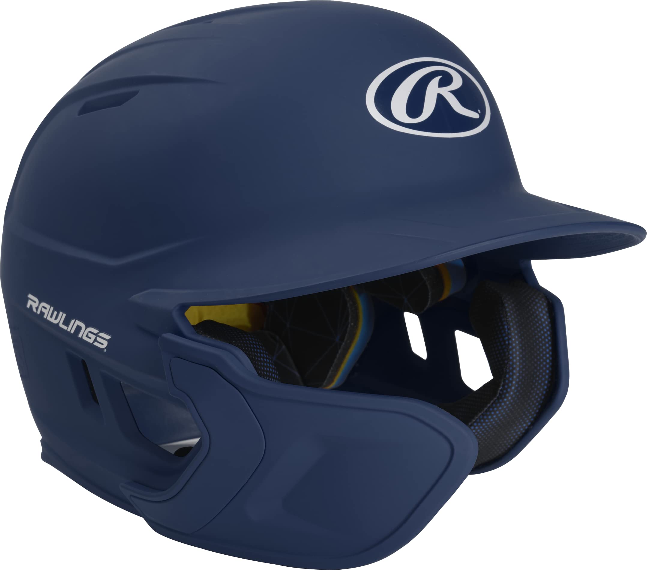 Rawlings 2022 Mach 1-Tone Matte Baseball Batting Helmet W/Lhb Adjext, Junior, Matte Navy