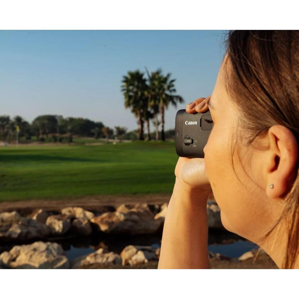 Canon Powershot Golf Digital Laser Rangefinder, Digital Zoom, Magnify 6X To 12X, Built-In Slope Correction, Photo And Video Came