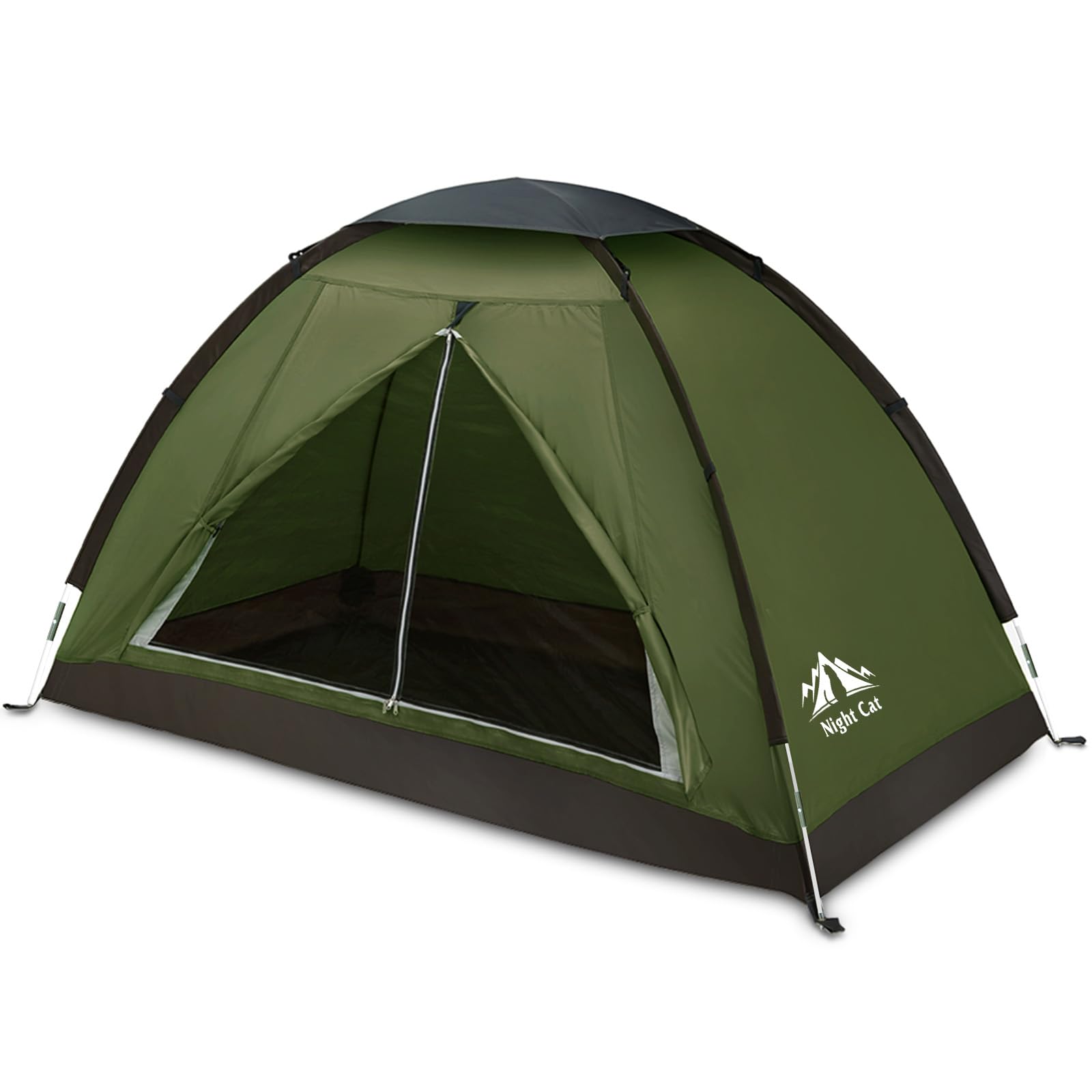 Night Cat Backpacking Tent For One 1 To 2 Persons Lightweight Waterproof Camping Hiking Tent For Adults Kids Scouts Easy Setup S