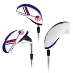 Craftsman Golf Wider Openings Us Flag Neoprene Golf Club Head Cover Wedge Iron Protective Headcover For Most Brand Standard Iron