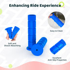 Saplize Bike Handlebar Grips, For Kids Girls Boys Bikes, Balance Bikes, Road Bikes And Scooters, Length 49, Blue