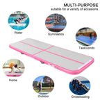 Fbsport 10Ft Inflatable Air Gymnastics Mat Training Mats 4/8 Inches Thickness Gymnastics Tracks For Home Use/Training/Cheerleadi
