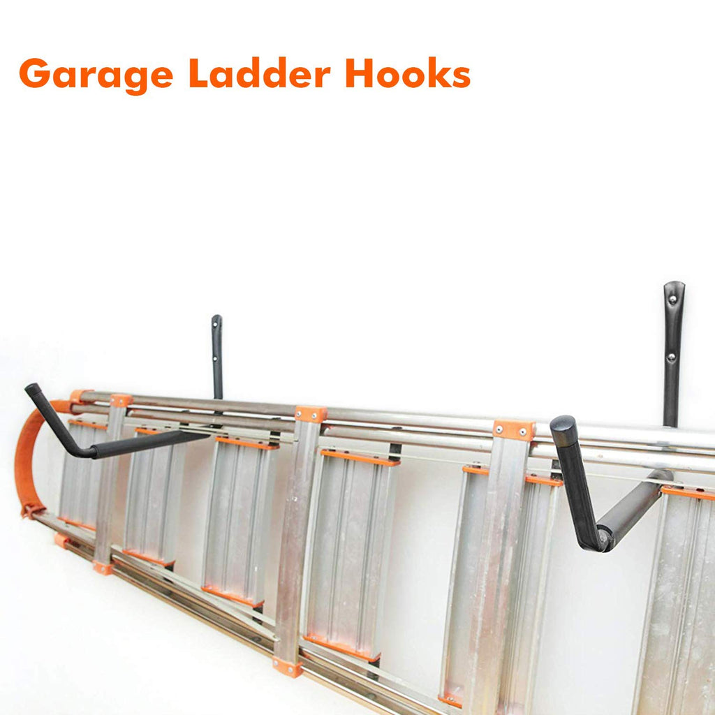Heavy Duty Garage Indoor Kayak Storage Hooks Hanger, Wall Mounted Utility Hanging Cradle Rack For Canoe Paddle Board, Ladder, Fo