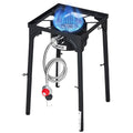 VEVOR Single Burner Outdoor Propane Gas Stove, 100,000 BTU Propane LPG Gas Camping Stove, Heavy Duty Carbon Steel Outdoor Cooker
