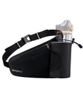 WATERFLY Running Water Bottle Belt: Hydration Fanny Pack Waist Bag for Women Men with Bottle Holder Hip Pack for Runners Walking