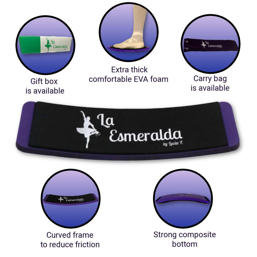 La Esmeralda Ballet Turning Board For Dancers - Figure Skating Ballet Dance Turning Pirouette Board Training Equipment For Dance