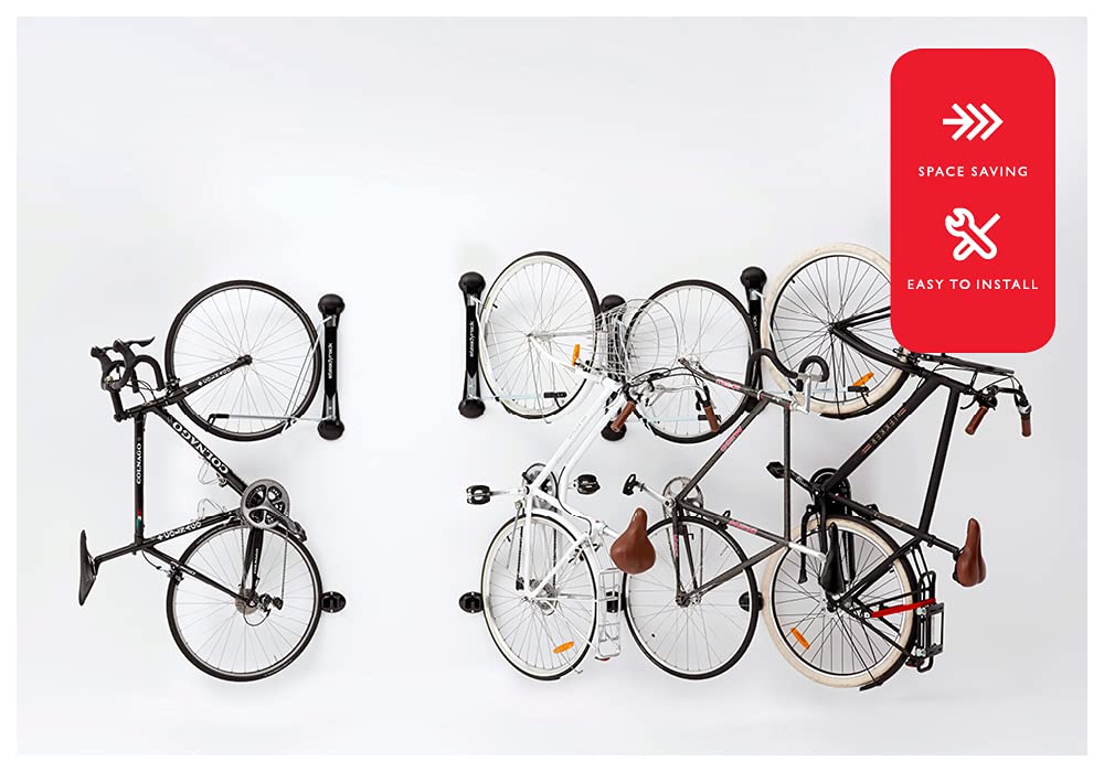 Steadyrack Bike Racks - Fender Rack - Wall Mounted Bike Rack Storage Solution For Your Home, Garage, Or Bike Park