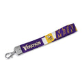 Rico Industries Nfl Football Minnesota Vikings Standard Wrist Lanyard Key Chain, Cute Wristlet Strap Keychain Holder For Women M