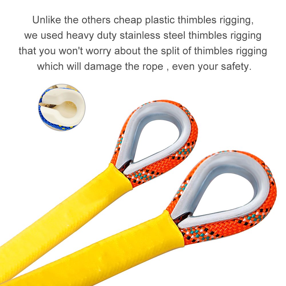 X Xben Outdoor Climbing Rope 50M (160Ft) Rock Climbing Rope, Escape Rope Climbing Equipment Fire Rescue Parachute Rope (160 Foot