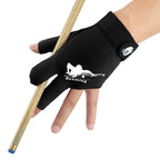Roaming Quick-Dry Breathable Billiard Pool Gloves, Shooters Carom Snooker Cue Sport Glove Fits On Left Hand (Black-Left Hand, Xx