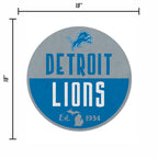 Rico Industries Nfl Football Detroit Lions Classic Shape Cut Pennant - Home And Living Room D  Cor - Soft Felt Ez To Hang