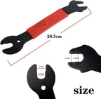 Pedal Wrench Double Sided Bicycle Pedal Removal 15/16/17Mm Bike Spanner Home Mechanic Pedal Repair Tool With Long Hand Comfortab