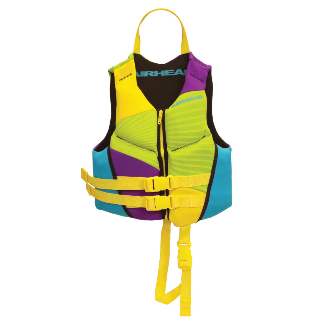 Airhead Gnar Child And Infant Kwik-Dry Neolite Flex Life Jacket, Us Coast Guard Approved, Multicolour