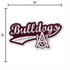 Rico Industries Ncaa Alabama A&M Bulldogs Distressed Shape Cut Pennant - Home And Living Room D  Cor - Soft Felt Ez To Hang
