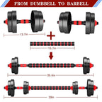 Bcbig Adjustable-Dumbbells-Sets,Free Weights-20Lb(10Lb*2) Dumbbells Set Of 2 Convertible To Barbell A Pair Of Lightweight For Ho