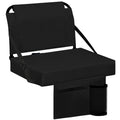 Besunbar Stadium Seats for Bleachers with Back Support Bleacher Seat Soft Cushion Light Weight Includes Shoulder Strap & Cup Hol