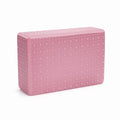 MERISHOPP EVA Soft Exercise Block Dotted Surface FirmDensity Soft Exercise Block Rounded Edges for Stretching Pink 23x15x6