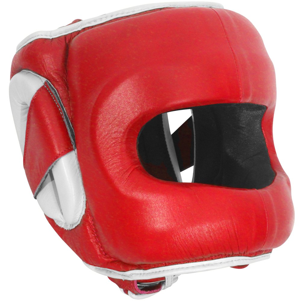 Ringside Deluxe Face Saver Boxing Headgear, L/Xl, Red