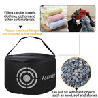 Asenver Black Golf Impact Bag Silent Golf Swing Trainer Golf Smash Bag Portable Power Hitting Bag Golf Training Aid