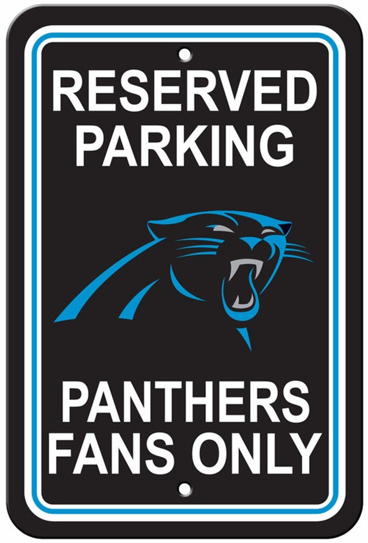 Fremont Die Nfl Carolina Panthers Team Sign, 12'' X 18'', Reserved Parking Sign