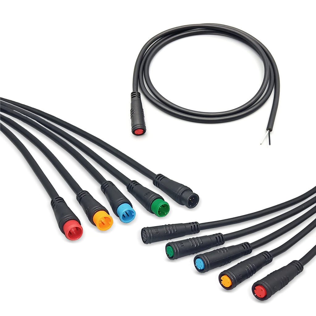 Yunny Brand Hudamzky Ebike Cable Extension Julet Female Male 2 3 4 5 6 Pin Ebike Extension Connector Waterproof Plug For Electri