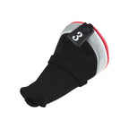 Andux 6Pcs/Set Golf Club Head Covers Long Neck (3Pcs Hybrid Covers + 3Pcs Wood Covers) (Black/Red)