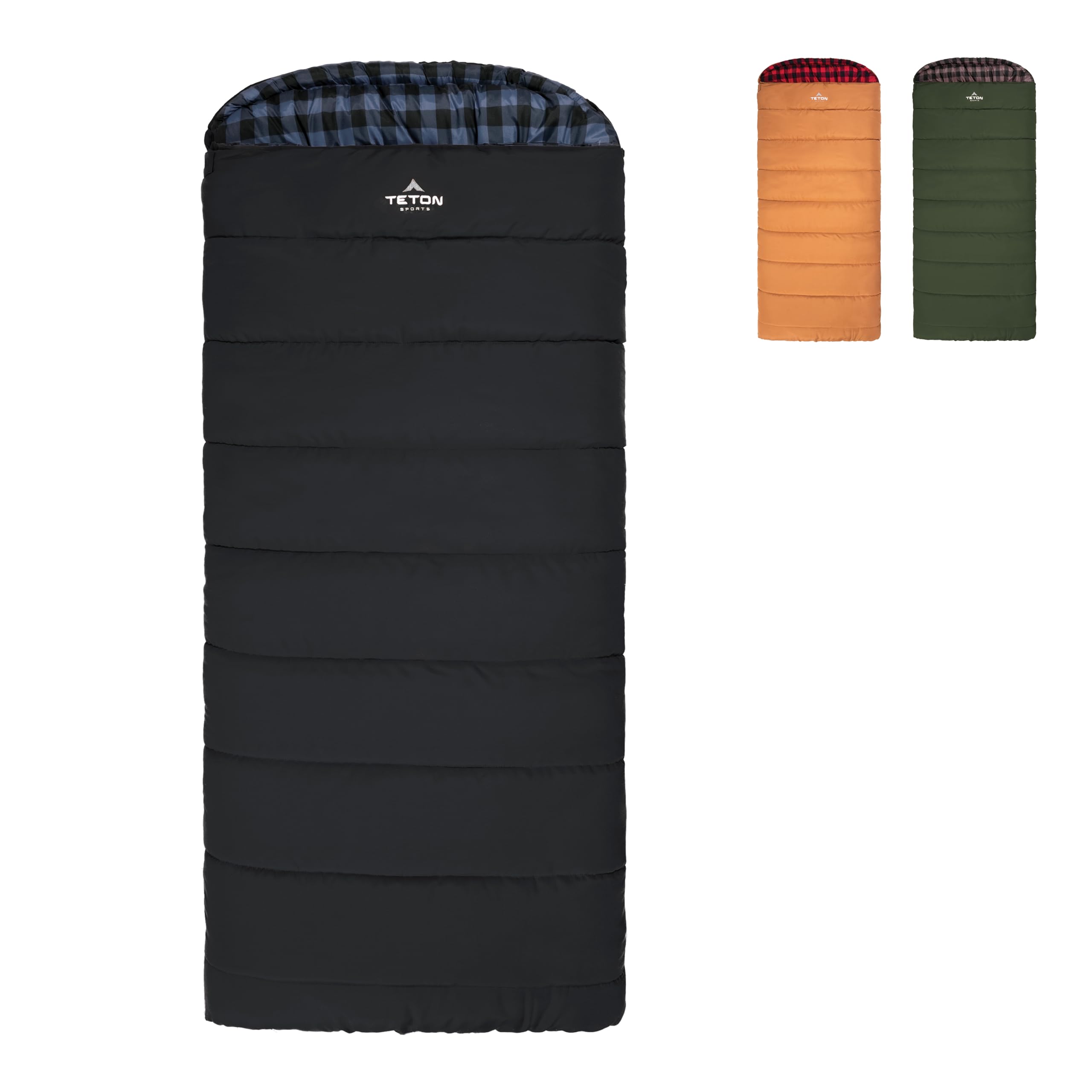 Teton Sports Bridger Canvas Sleeping Bag, -35F, -20F, 0F, 20F Degree Options - Cold Weather Winter All-Season Outdoor Gear, Car